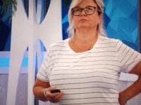 Angela staring at her HOH tv…