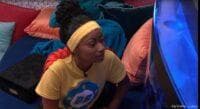 Chelsie talking to the fish and she says ‘your uncle is playing us’