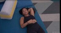 Rubina has been laying in different spots around the house while Chelsie is listening to music