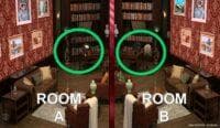 They need to go into rooms and find the differences