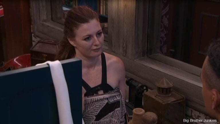 Rachel giving him shit for comforting her