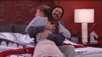 Will leaves, Lauren enters and gives him a victory hug