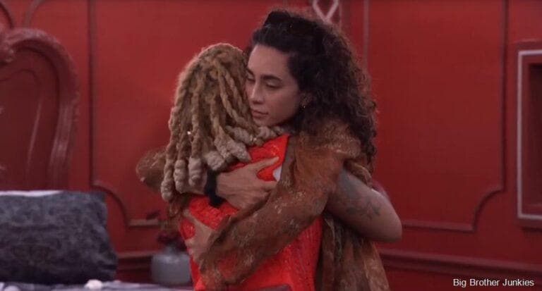 Feeds return to Morgan and Mickey hugging