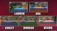 First person to get 5 wins.  Ashley and Morgan with 1