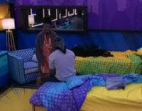 Cirie and Jared in the comic room