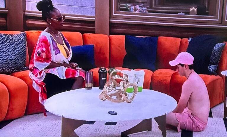 Cirie to Cory in HOH. Cirie is trying to casually invite him into the Bye Bye B’s