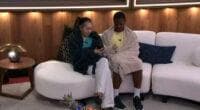 Jared and Blue chatting on the couch