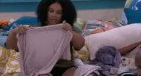 Jasmine in the bedroom complaining about Indy