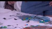 Brittany counting M&Ms