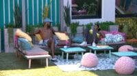Monte outside talking to Taylor