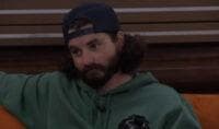 Cam is in the HoH room chatting with Bowie and of course Blue follows him to ‘listen to music’. Cam looks SO ANNOYED