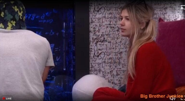 Leah is still in the house