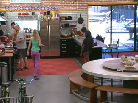 lunchtime in the big brother house